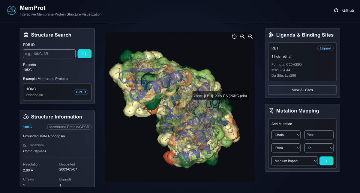MemProt Explorer